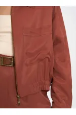 160897 Veste bomber à poche unique