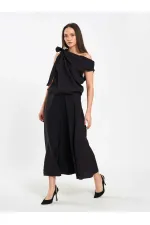 Jupe midi à volants 041162