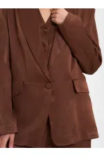 131055 Veste oversize à un bouton