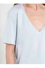 050736 V-Neck Knitted T-Shirt