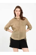 080825 Cotton Shirt with Hem 080825 Cotton Shirt with Hem