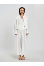 041171 Corset-style Long Front Buttoned Skirt