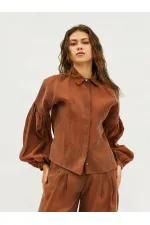 220579 Balloon Sleeve Shirt and Trouser Set