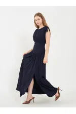 111691 Long Dress with Waistband