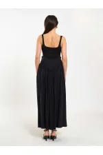 Jupe longue boutonnée sur le devant, style corset, référence 041171