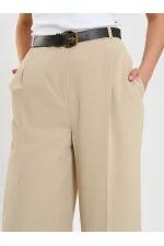 031655 Tek Pileli Düz Paça Pantolon