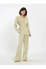 Pantalon à ceinture droite 031663