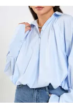 080795 Balon Poplin Gömlek