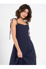 111554 Ruffled Voile Midi Dress