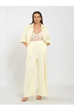 031635 A pileli Bol Paça Pantolon