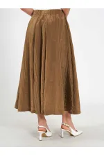 Jupe midi évasée 041188 avec dos élastiqué