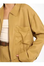 160897 Single Pocket Bomber Jacket