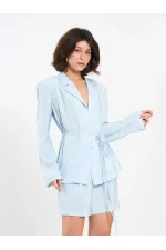 010867 Pileli Mini Şort