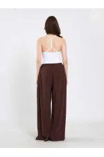 031678 Beli Lastik Detaylı Belden Bağlamalı Pantolon 031678 Beli Lastik Detaylı Belden Bağlamalı Pantolon