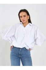 080795 Balon Poplin Gömlek