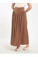 Jupe longue boutonnée sur le devant, style corset, référence 041171