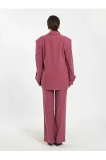 131046 Veste oversize à manches plissées