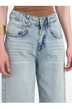 031668 Wide Leg Denim Trousers