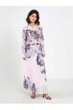 Chemise en mousseline effet aquarelle 080813