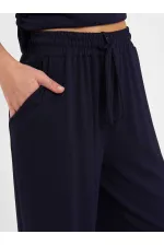 031628 Beli Lastikli Pantolon