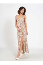 111557 Patterned Slit Dress