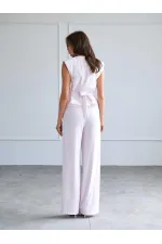 031661 Straight Cut Belted Trousers