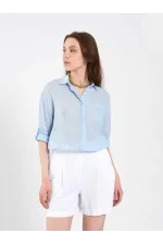 080825 Cotton Shirt with Hem 080825 Cotton Shirt with Hem