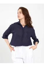 080825 Cotton Shirt with Hem 080825 Cotton Shirt with Hem