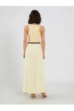 111711 Embellished Belted Dress