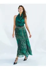 041110 Zincir Kemerli Piliseli Etek