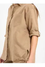 080783 Etek Pervazlı Gömlek