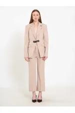 131066 Stella Jacket with Front Belt Buckle