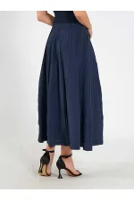 Jupe midi évasée 041188 avec dos élastiqué