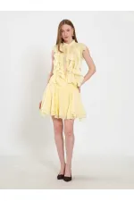 041182 Beli Nervürlü Mini Etek 041182 Beli Nervürlü Mini Etek