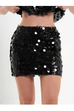 041115 Sequin Mini Skirt