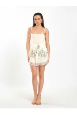 041183 Elastic Waist Sequin Skirt