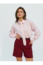 080733 Kravatlı Tek Cep Gömlek