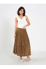 Jupe midi évasée 041188 avec dos élastiqué