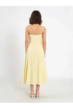 111554 Ruffled Voile Midi Dress