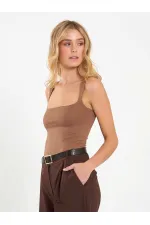 071857 Square Neck Strappy Blouse