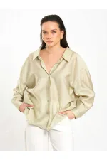 Chemise oversize à col ouvert 080811