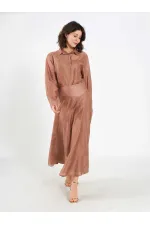 041192 Volanlı Midi Etek