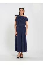 Jupe midi à volants 041162