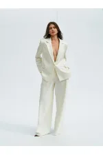 130984 Tek Düğmeli Blazer Ceket