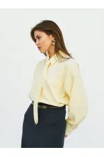 Chemise à une poche avec cravate (réf. 080733)