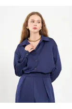 080771 Basic Satin Shirt