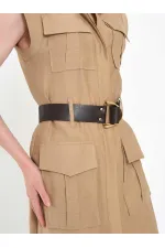 111720 Ayos Linen Mini Dress with Pocket Detail