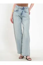 031668 Wide Leg Denim Trousers