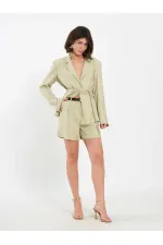 010867 Pileli Mini Şort