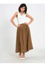 Jupe midi évasée 041188 avec dos élastiqué